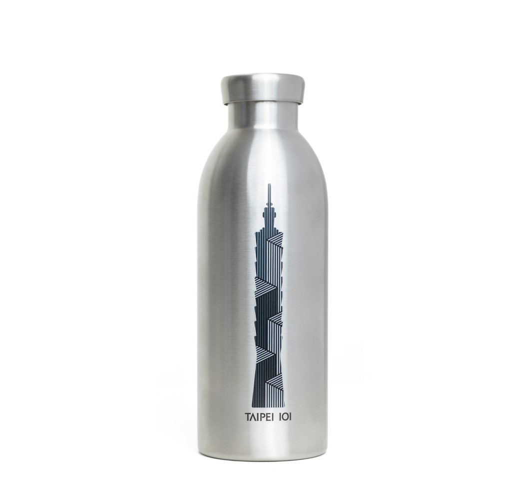 24Bottles｜TAIPEI101不鏽鋼雙層保溫瓶-曜銀_輪播圖