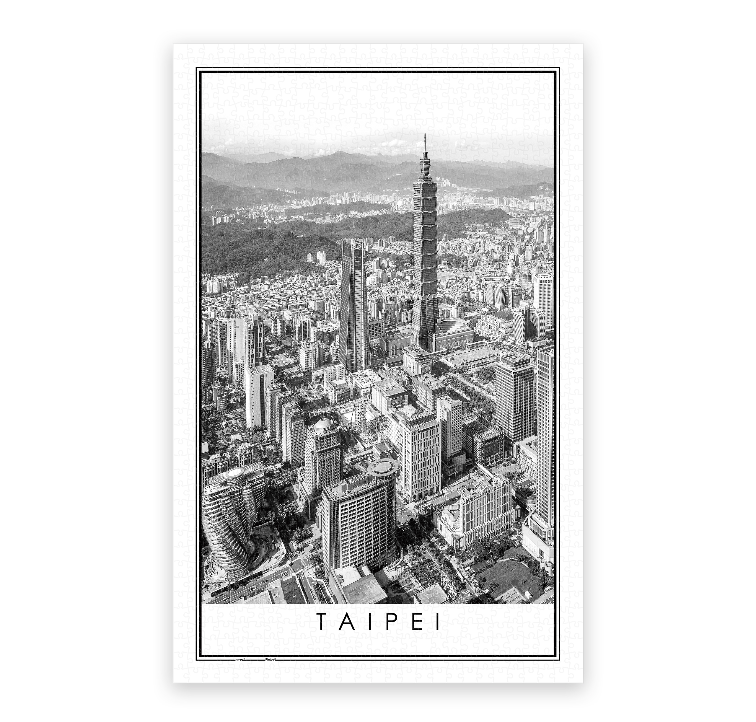 黑與白系列-城市風景，台北(1000片)_輪播圖