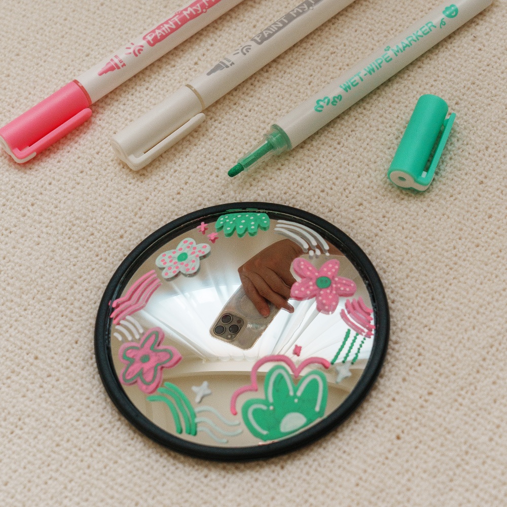 藝術村回來的彩繪小鏡子_輪播圖