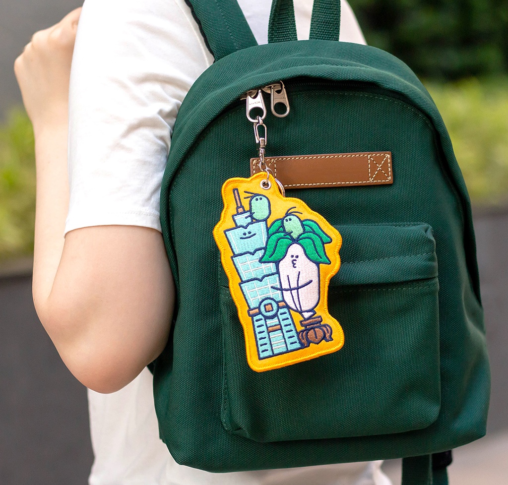 台北101與翠白白 刺繡吊飾_輪播圖